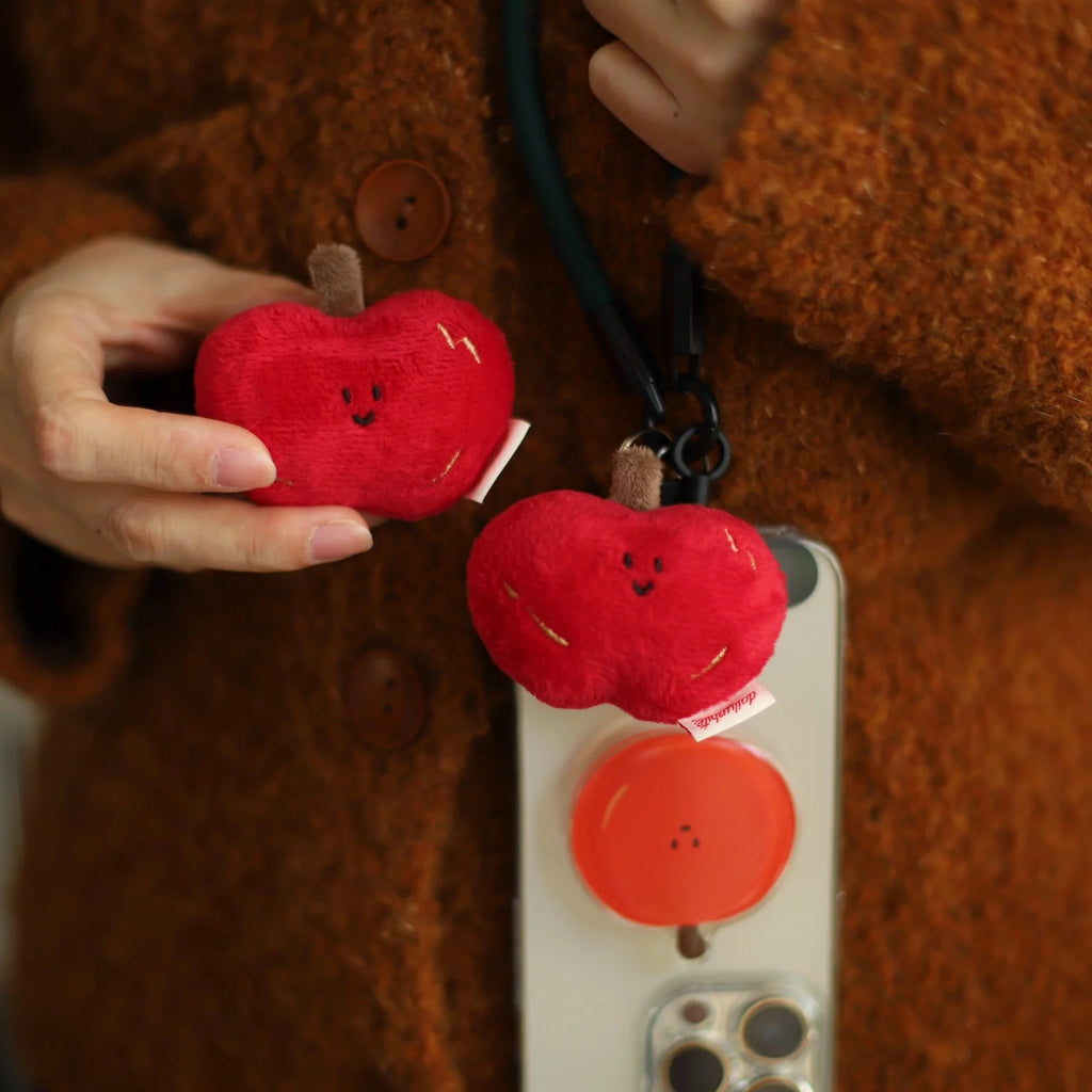 LuLuFun Studio Chestnut Plush Bag Charm – Soft Kawaii Keychain Toy