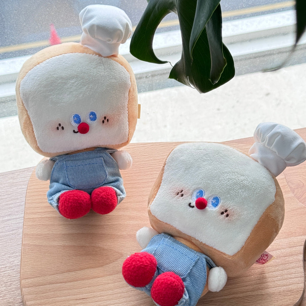 LuLuFun Studio Toast Baby Superman Plush Toy – Kawaii Bread Stuffed Animal