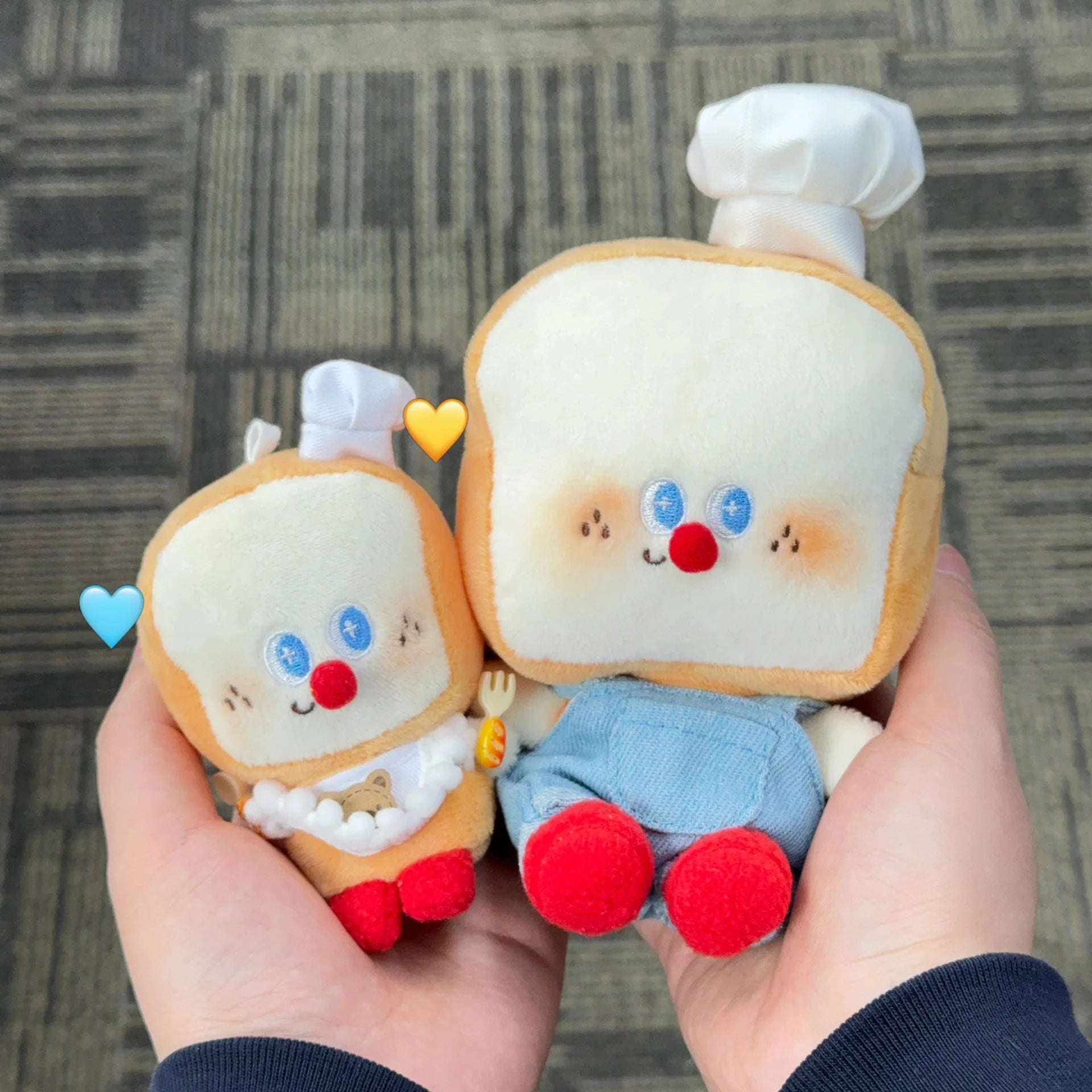 LuLuFun Studio Mini Toast Superman Bread Plush - Kawaii Stuffed Toy