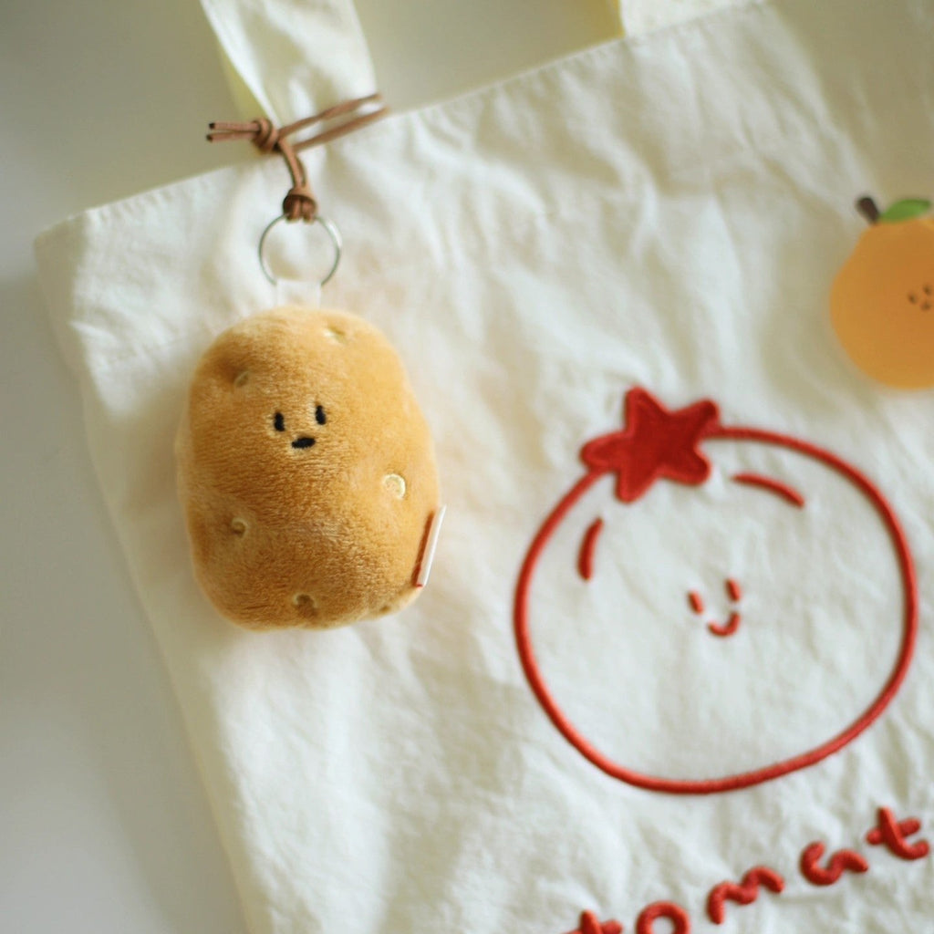 LuLuFun Studio Potato Plush Bag Charm – Soft Kawaii Keychain Accessory