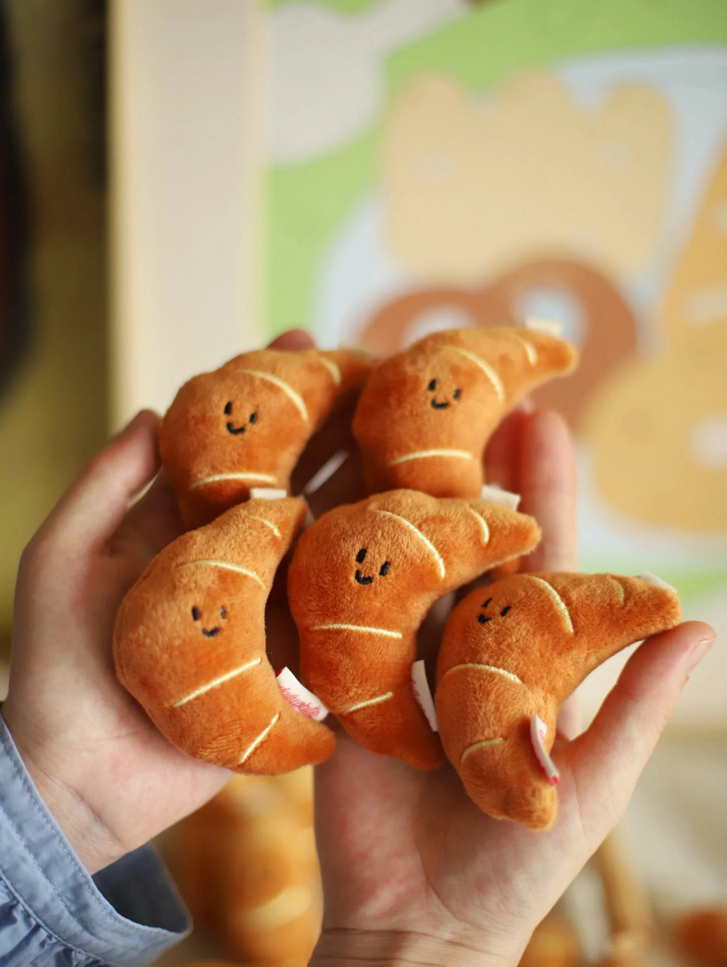 LuLuFun Studio Bread Plush Bakery Bag Charm – Kawaii Stuffed Food Toy