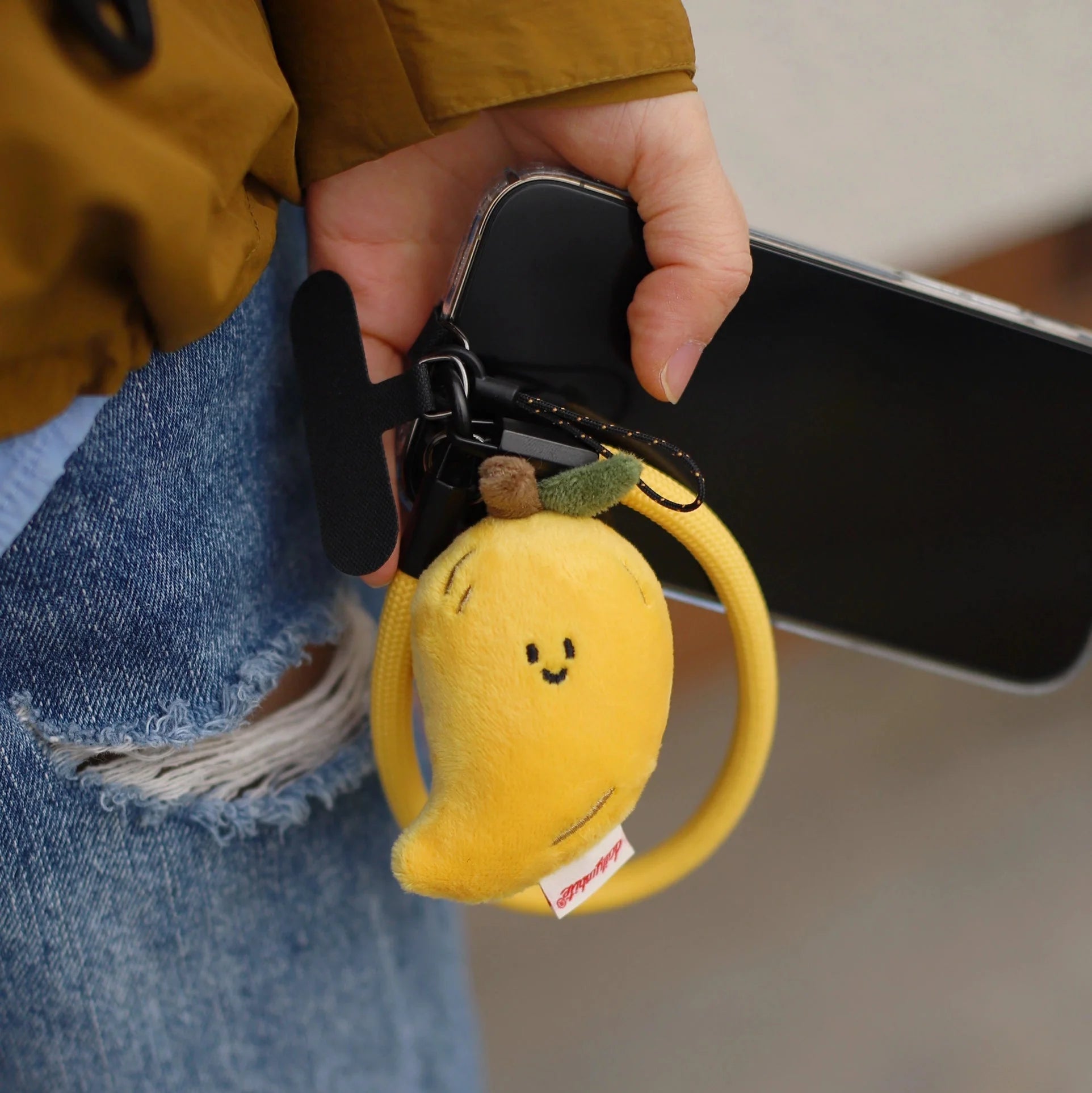 LuLuFun Studio Mango Plush Bag Charm – Cute Yellow Kawaii Keychain