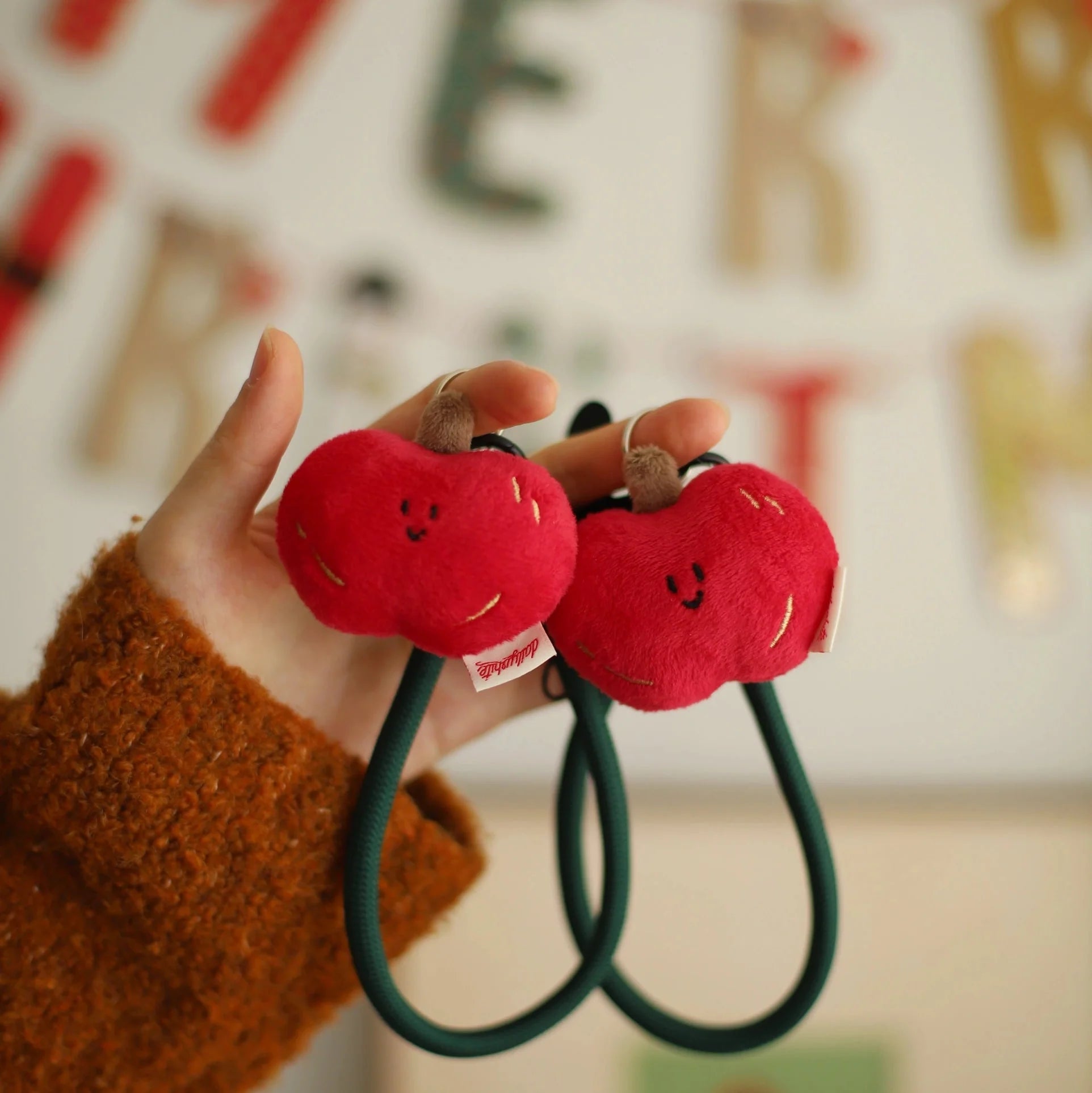 LuLuFun Studio Chestnut Plush Bag Charm – Soft Kawaii Keychain Toy