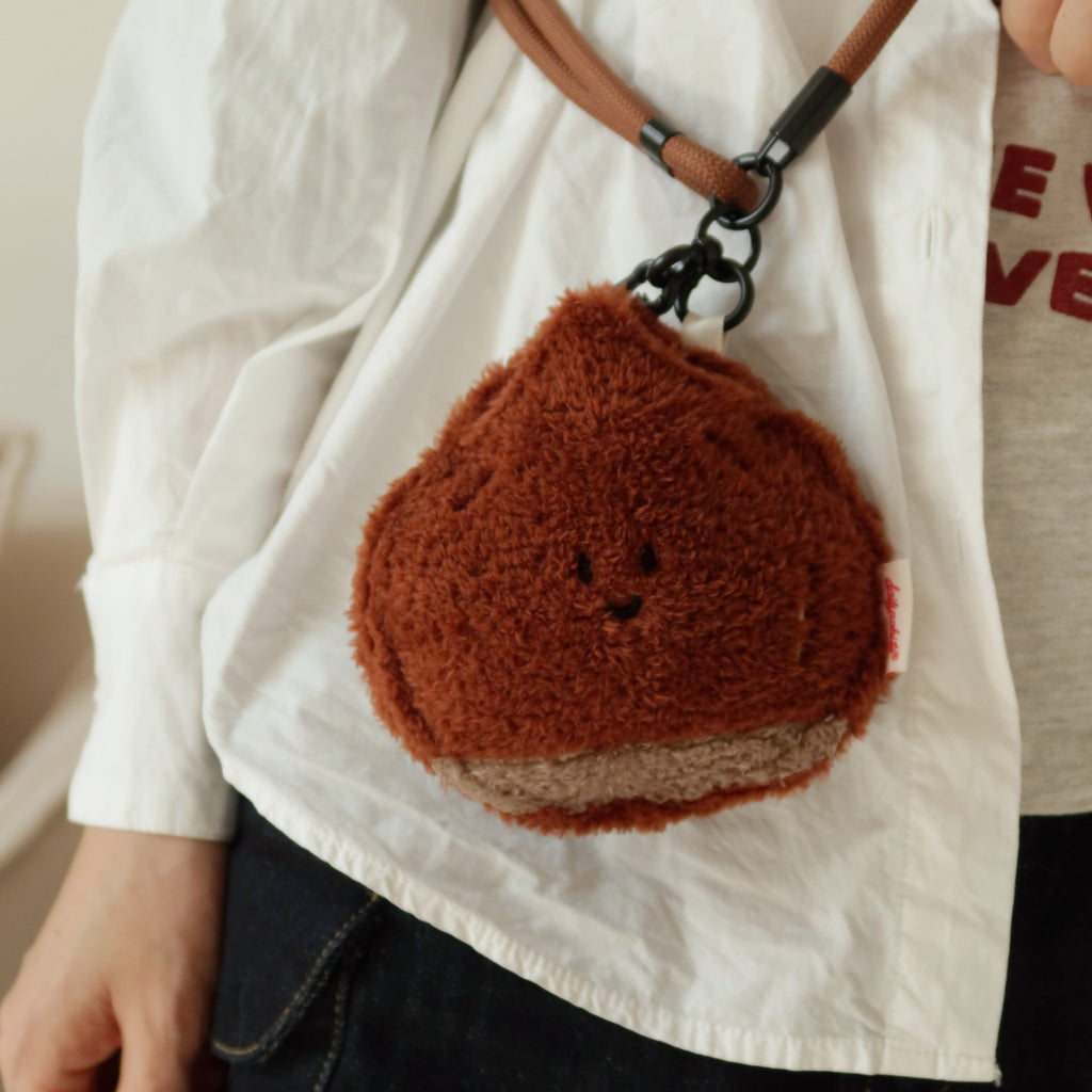 LuLuFun Studio Plush Chestnut Mini Bag | Cute Kawaii Accessory Pouch