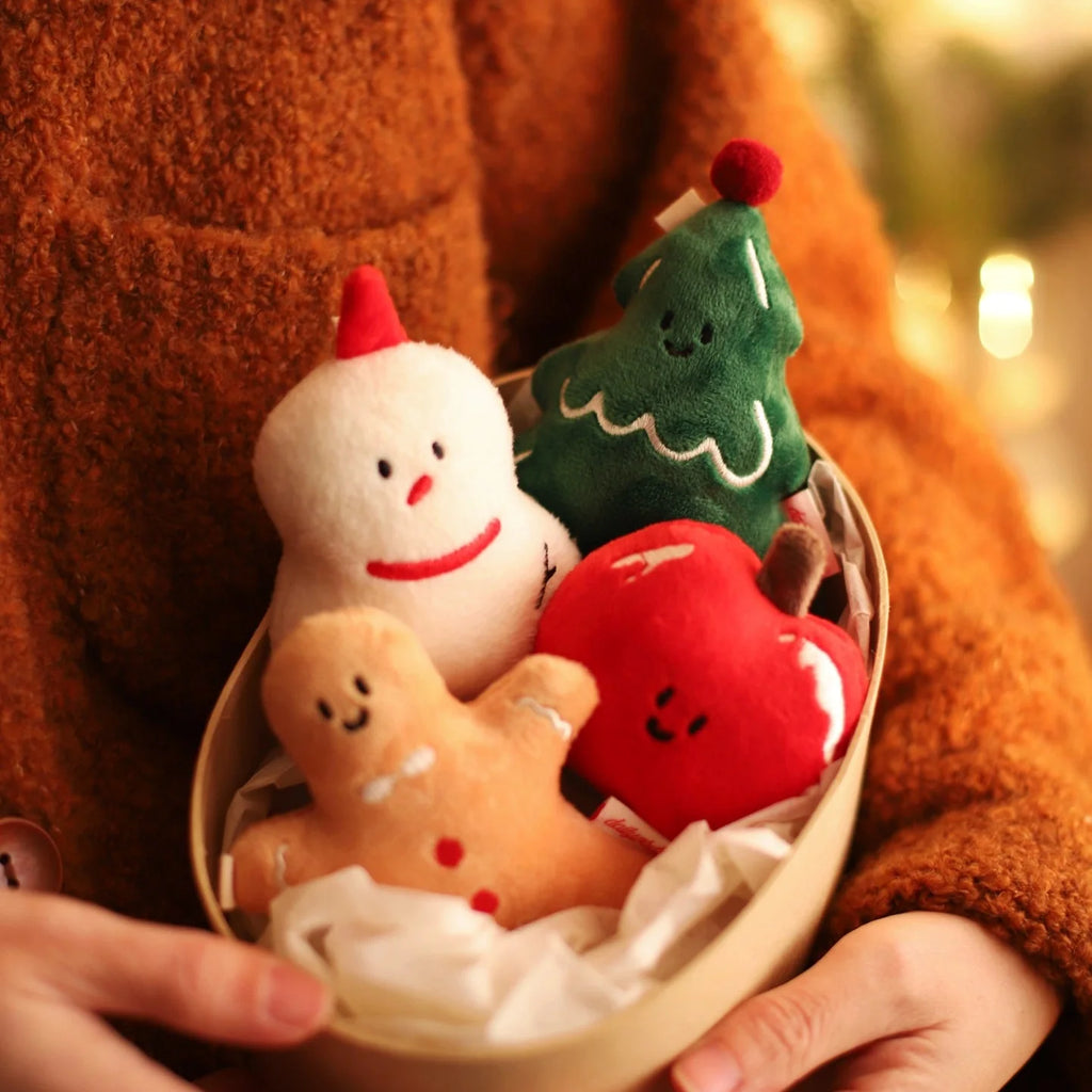 LuLuFun Studio Mini Plush Christmas Tree Charm – Green Holiday Desk Decor
