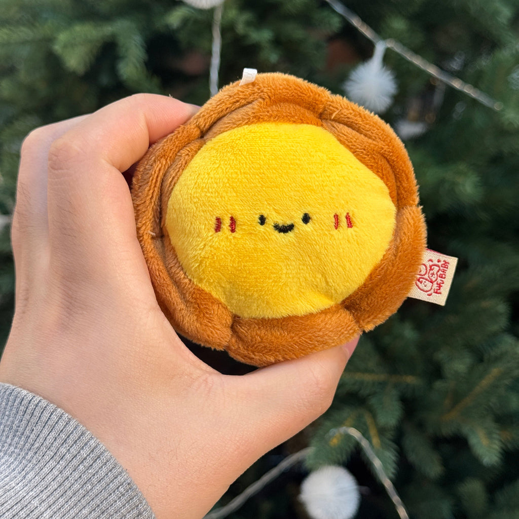 Tart Bread Plush Toy – Kawaii Stuffed Food Collectible by LuLuFun Studio