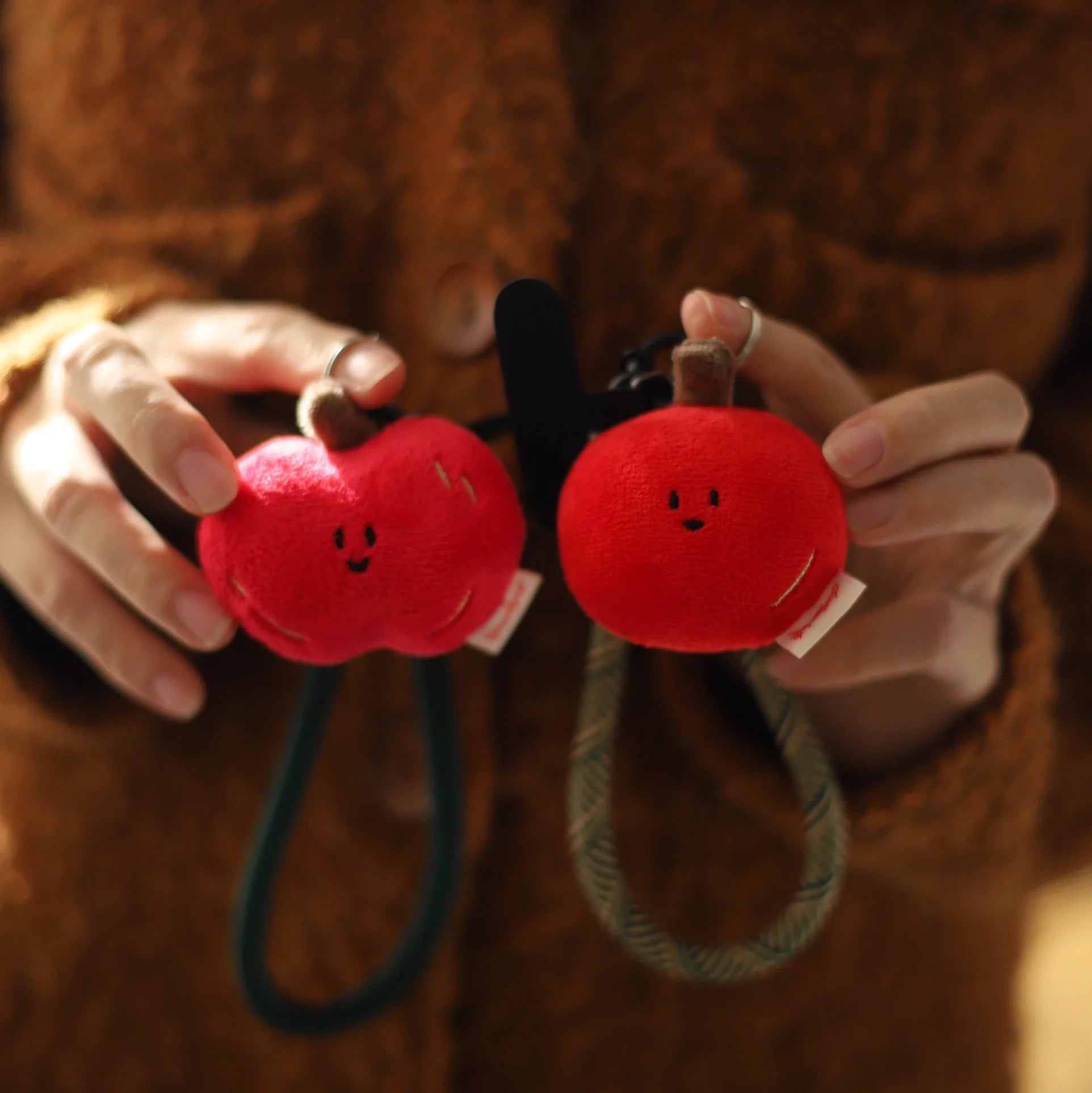 LuLuFun Studio Chestnut Plush Bag Charm – Soft Kawaii Keychain Toy