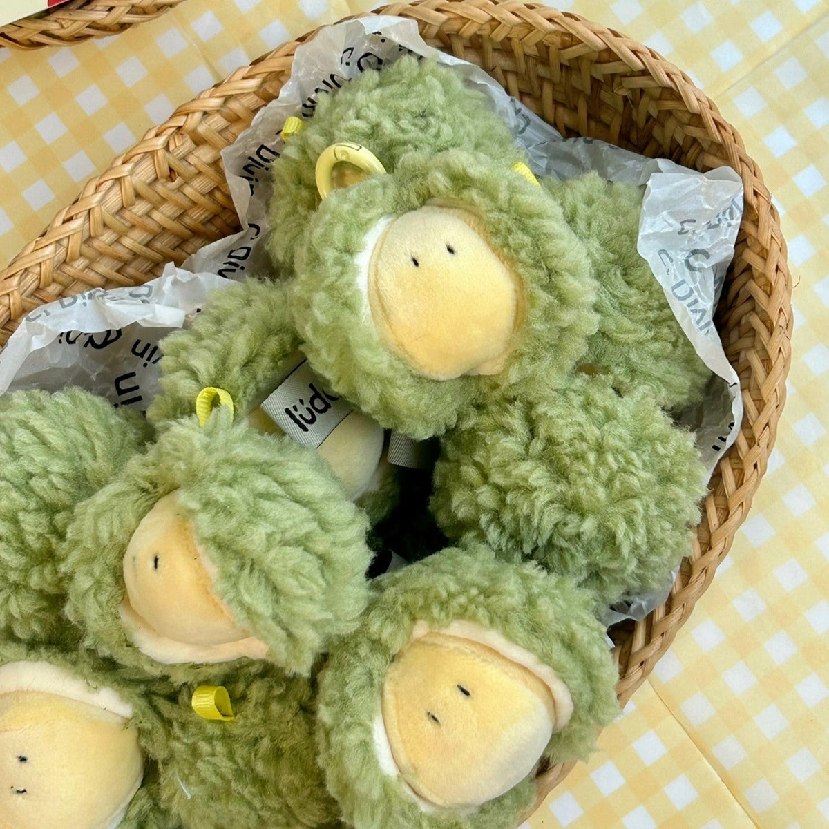 Durian Bag Charm by LuLuFun Studio – Cute Fruit Keychain Accessory