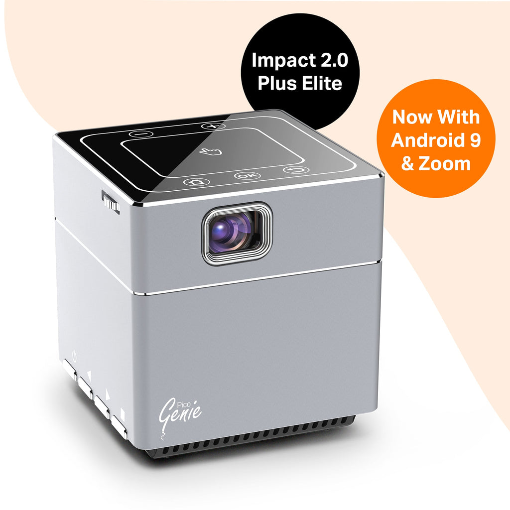 Pico Genie Impact 2.0 Plus Elite Portable Projector | 4K Support & Android