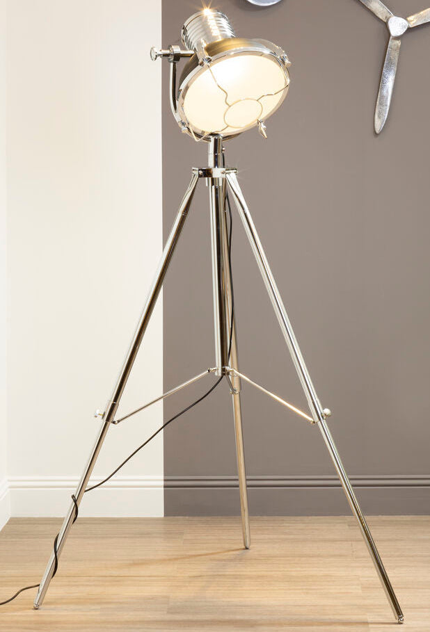 Orsina Industrial Revolution Matt Black Floor Lamp – Modern Lighting