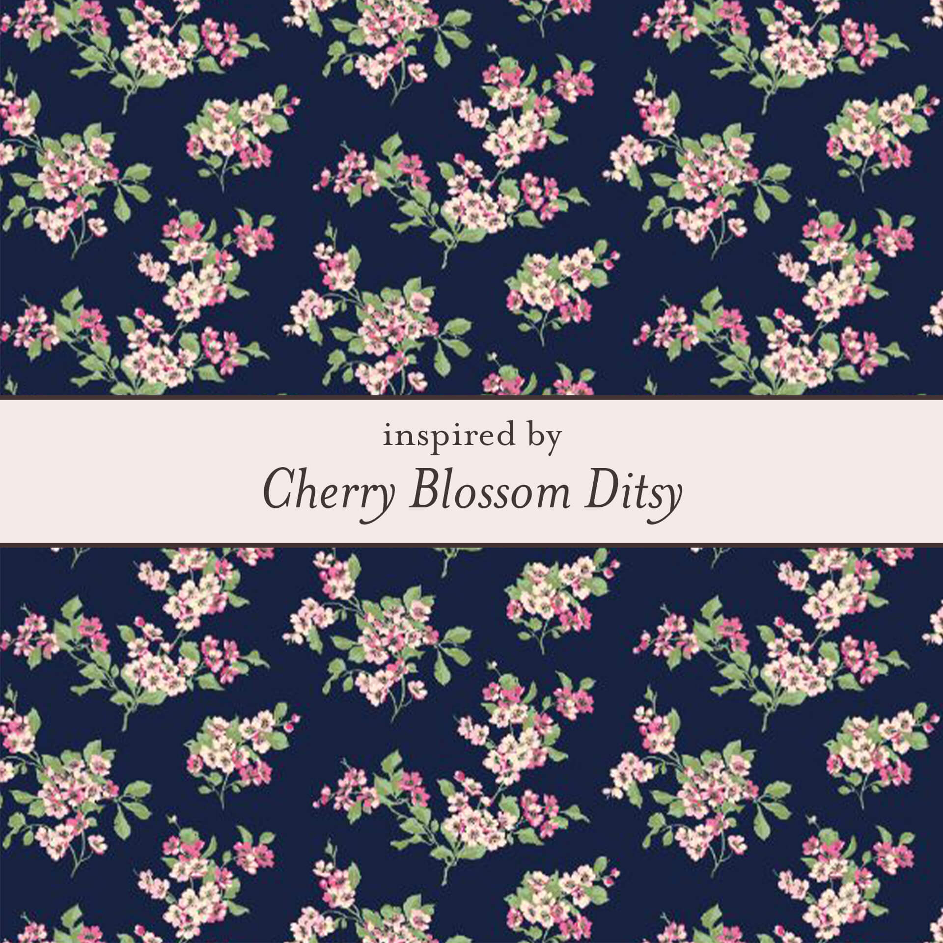 Gecko Jewellery Cherry Blossom Ditsy Hoop Earrings in Sterling Silver