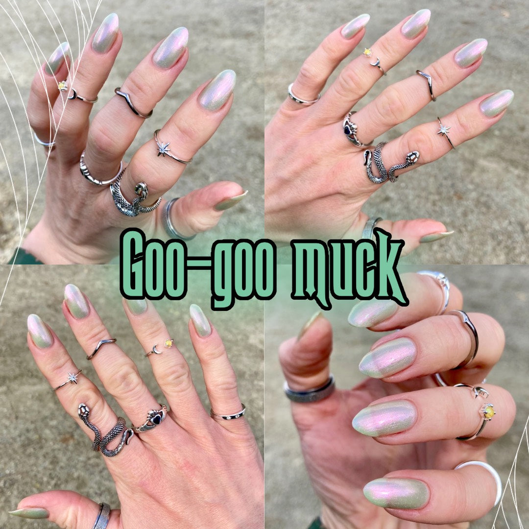 Radioactive Unicorn Goo Goo Muck Multi Chrome Vegan Nail Polish