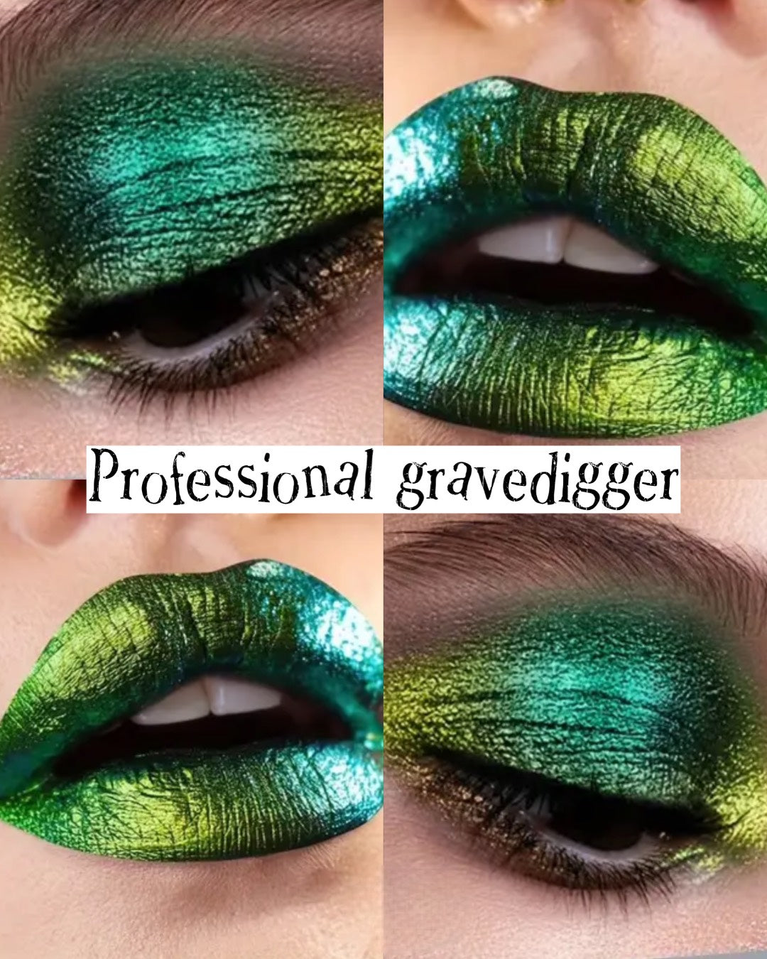 Radioactive Unicorn Professional Gravedigger Green Duochrome Eyeshadow