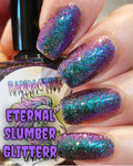 Radioactive Unicorn Eternal Slumber Black Duochrome Glitter Nail Polish