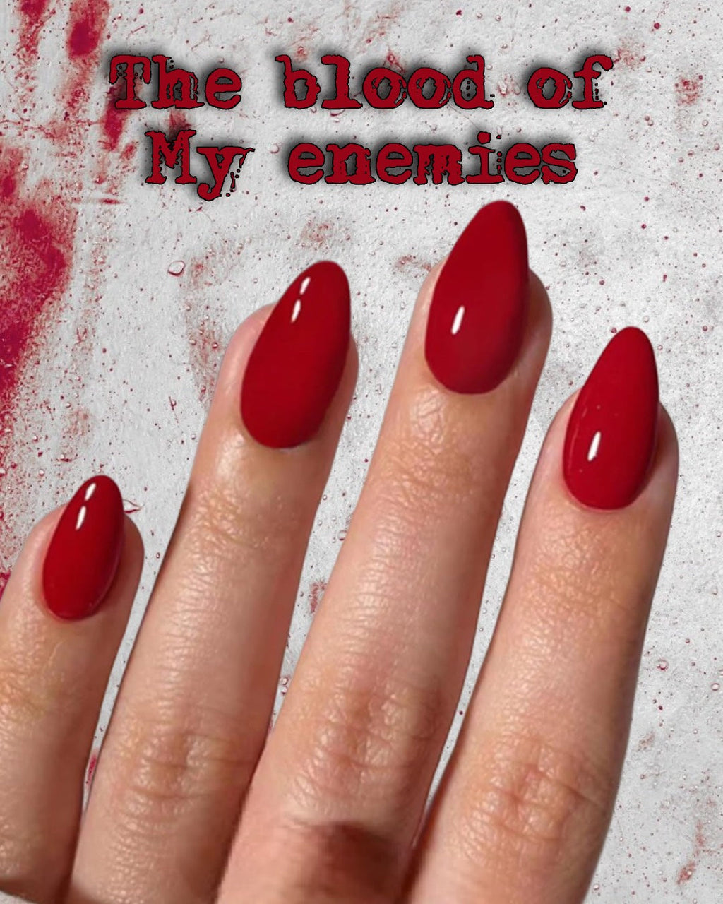 Radioactive Unicorn The Blood of my Enemies Nail Polish – Deep Red Vegan