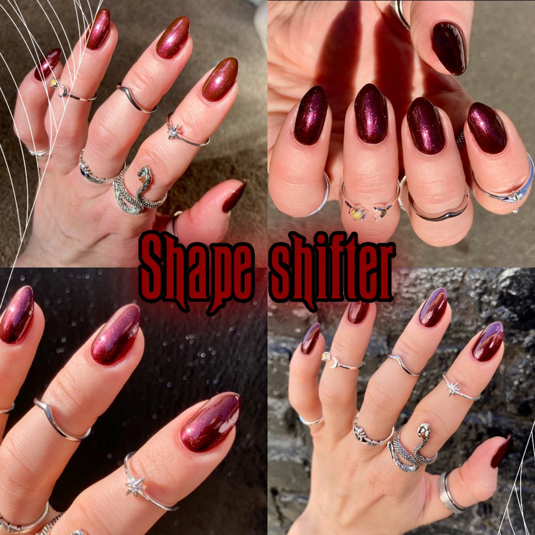 Radioactive Unicorn Shape Shifter Nail Polish | Black to Red Vegan Polish
