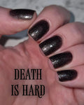 Radioactive Unicorn Death Is Hard Black Stardust Nail Polish – 10ml