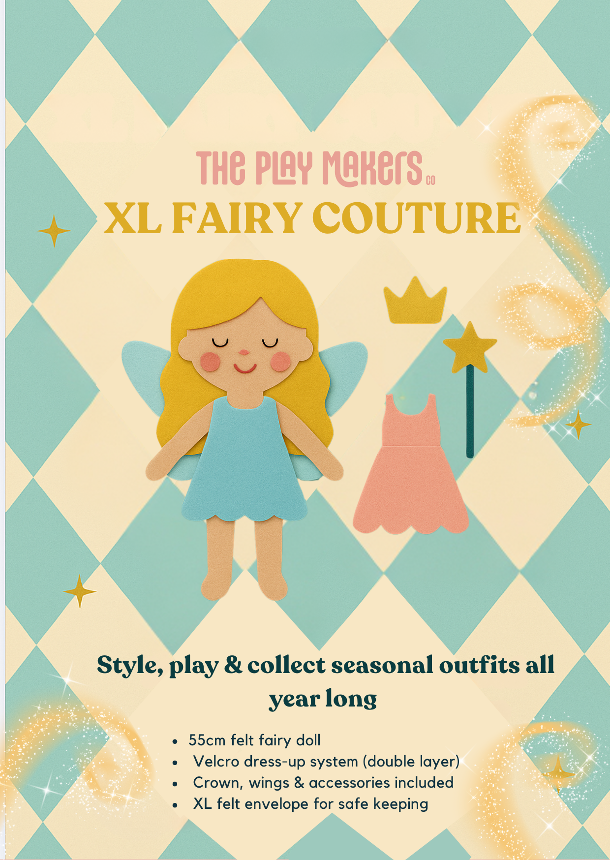 Eleonora Fairy Couture XL (55cm/ 22'' tall)