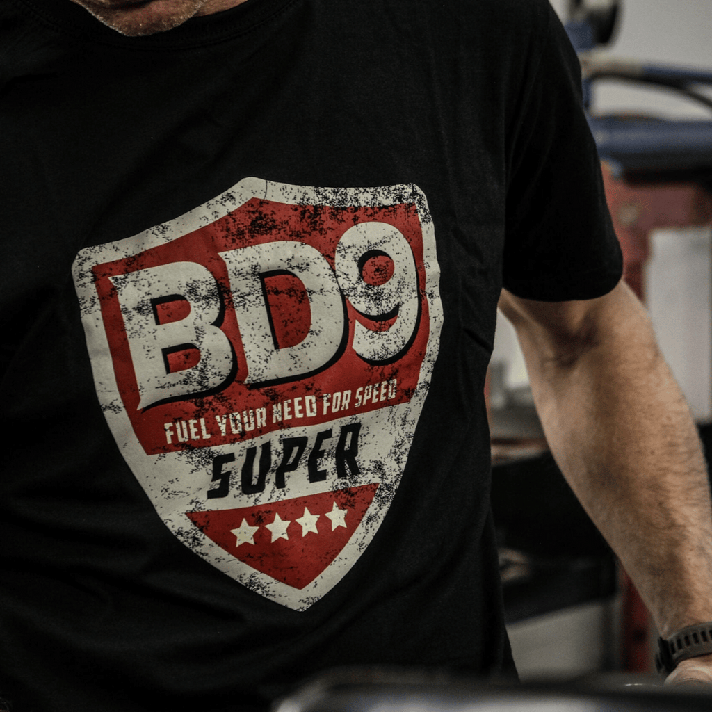 Uggly and Co Super Shield Fitted Cotton Motorcycle Graphic T-Shirt