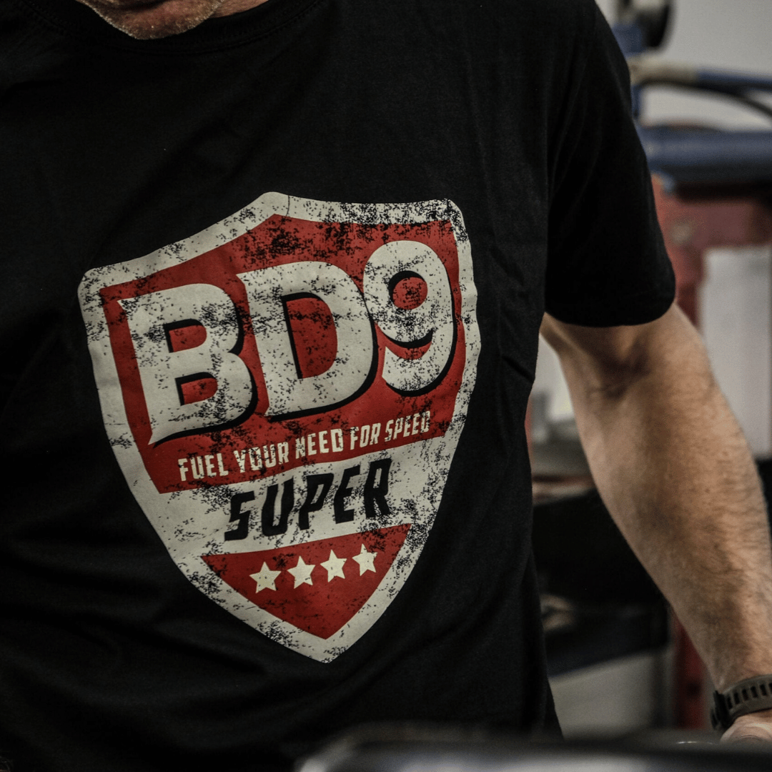 Uggly and Co Super Shield Fitted Cotton Motorcycle Graphic T-Shirt