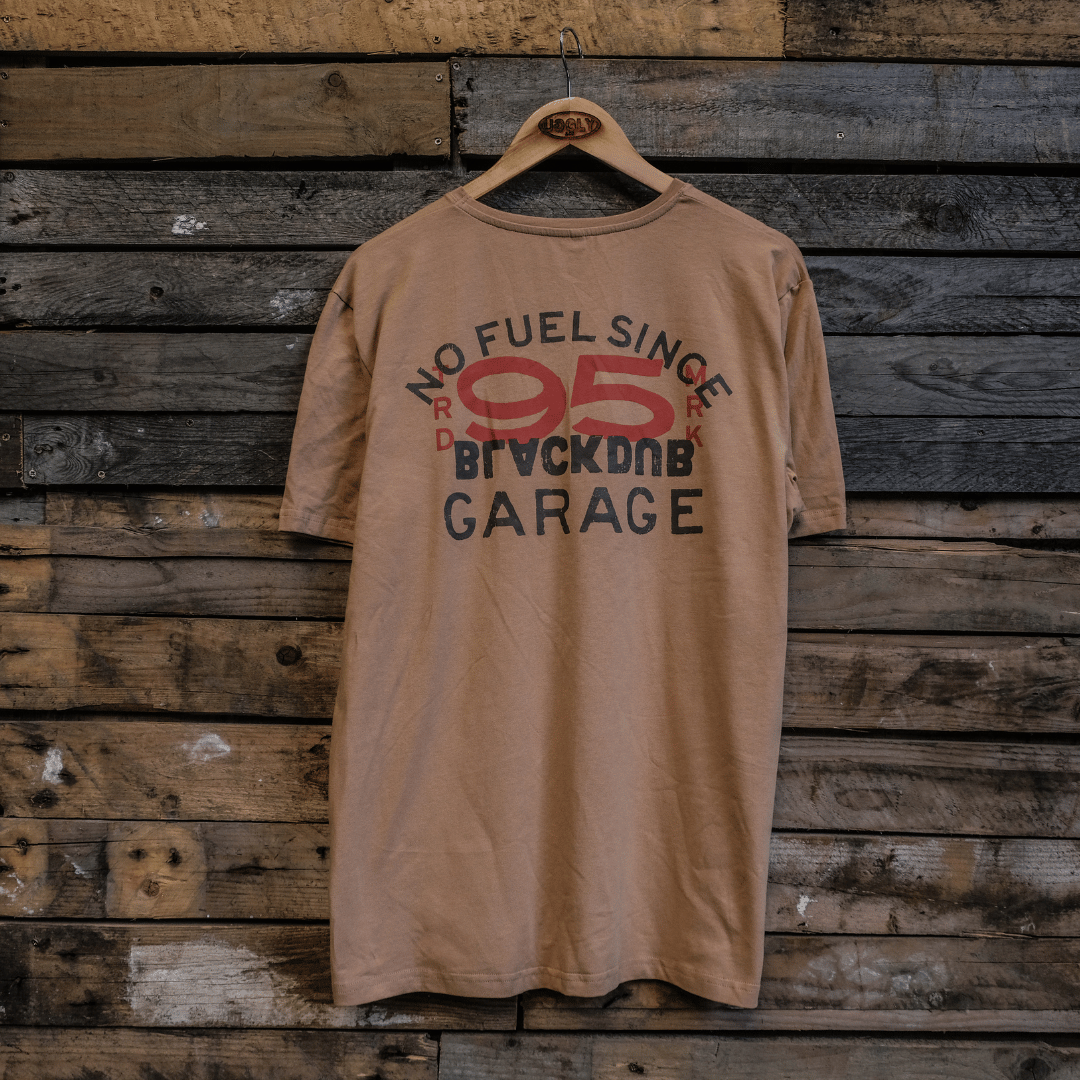 Uggly and Co No Fuel Since '95 Heavyweight Cotton Tee – Brown