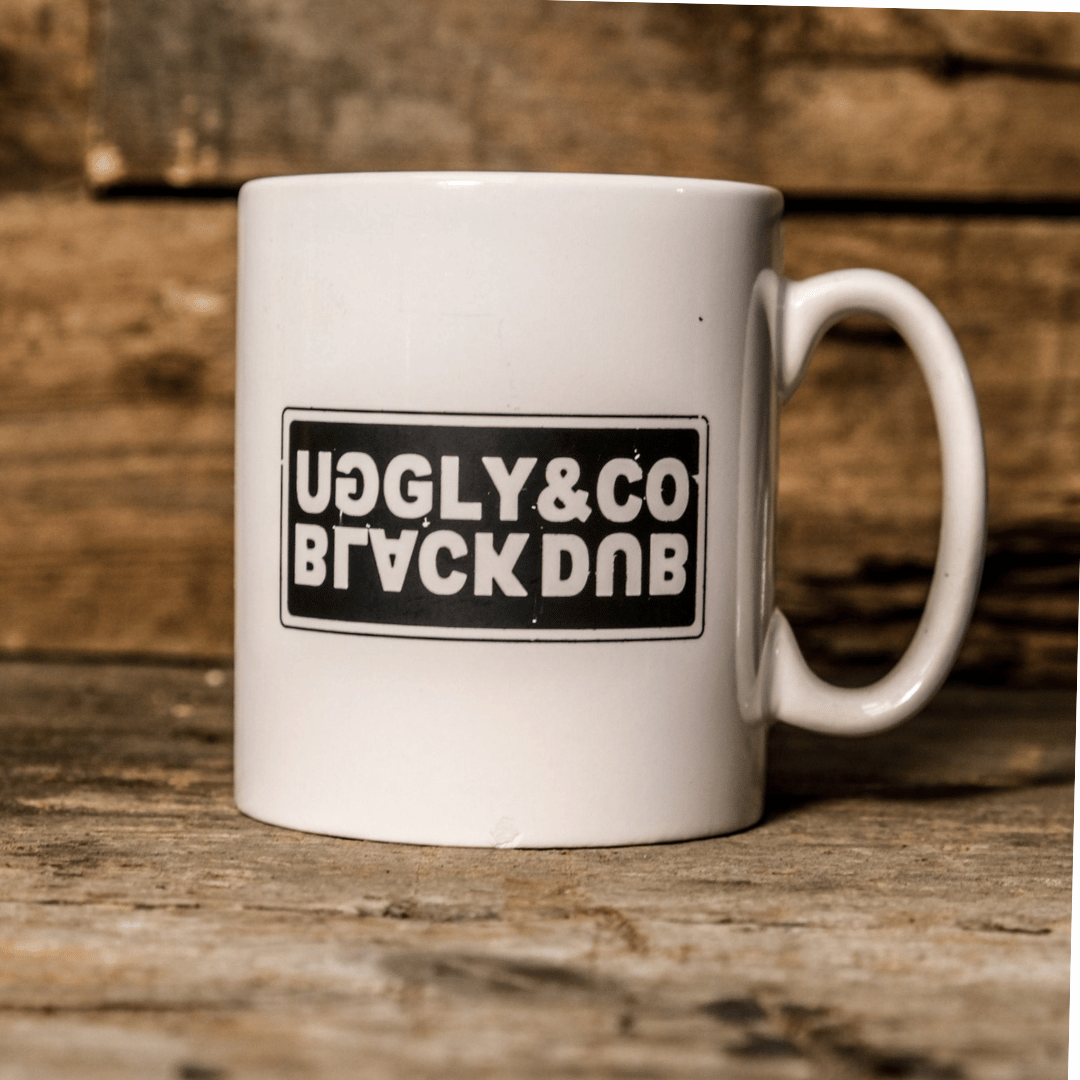 Black Dub x Uggly & Co Ceramic Coffee Mug – Black China Race Morning Cup