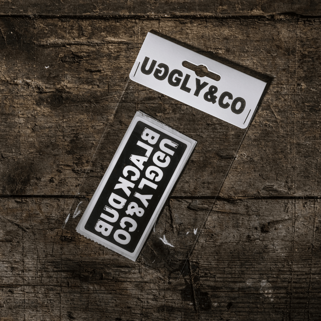 The Black Dub x Uggly & Co Vinyl Sticker – Red Graphic Art Decal