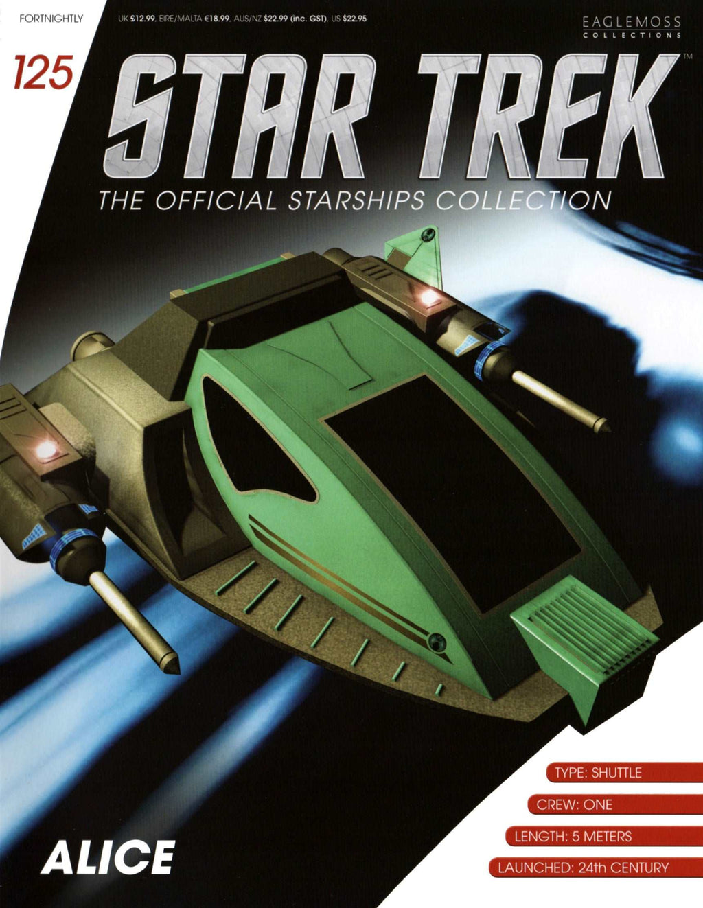 #125 Alice Model Die Cast Ship Voyager (Eaglemoss / Star Trek)
