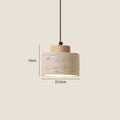 Wabi-Sabi Natural Stone Pendant Light – Japanese Modern Designer Hanging Lamp