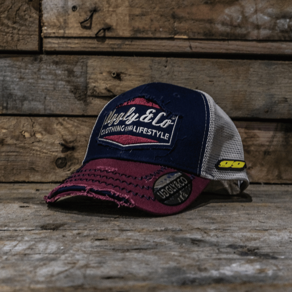 Uggly & Co Jeremy McWilliams #99 Diamond Trucker Hat – Vintage Navy