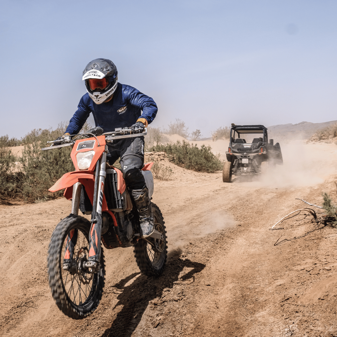 Uggly&Co Blue & Yellow Vintage Motocross Jersey – Breathable Mesh