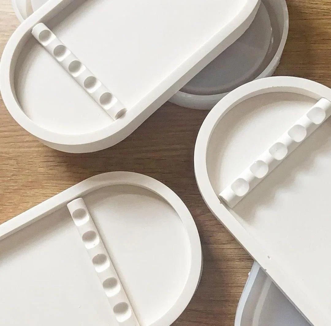 The London Brow Company Jesmonite Tool Tray | Handmade Beauty Organizer