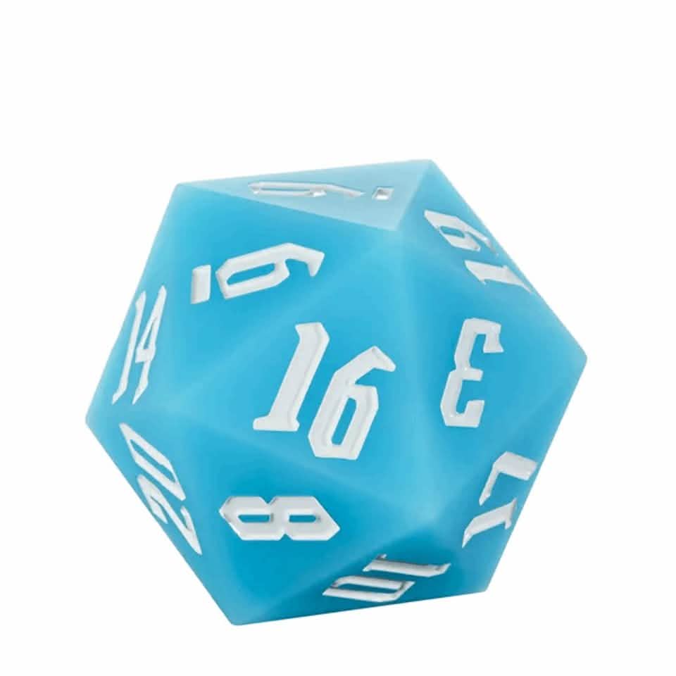 Jester's Bounce | Silicone D20 | Single Dice | Blue