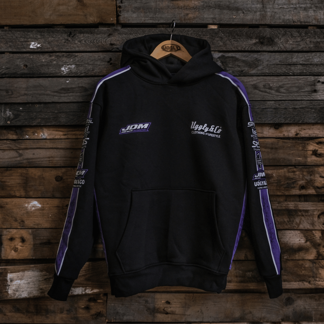 Uggly & Co JDM Team Hoodie – Heavyweight 380gsm Fleece Racing Pullover