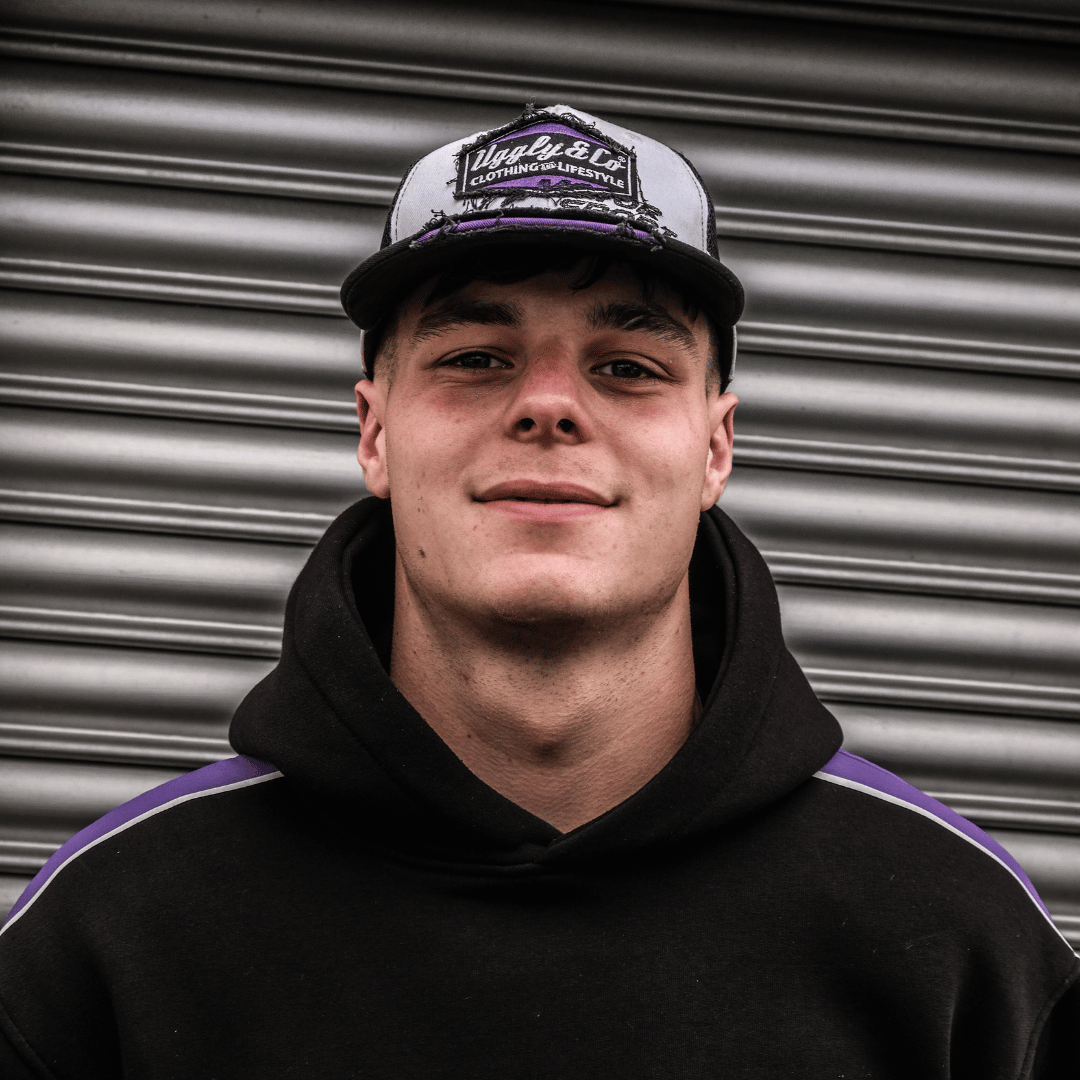 Uggly and Co x JDM Racing Purple Diamond Trucker Hat - Motorsport Cap