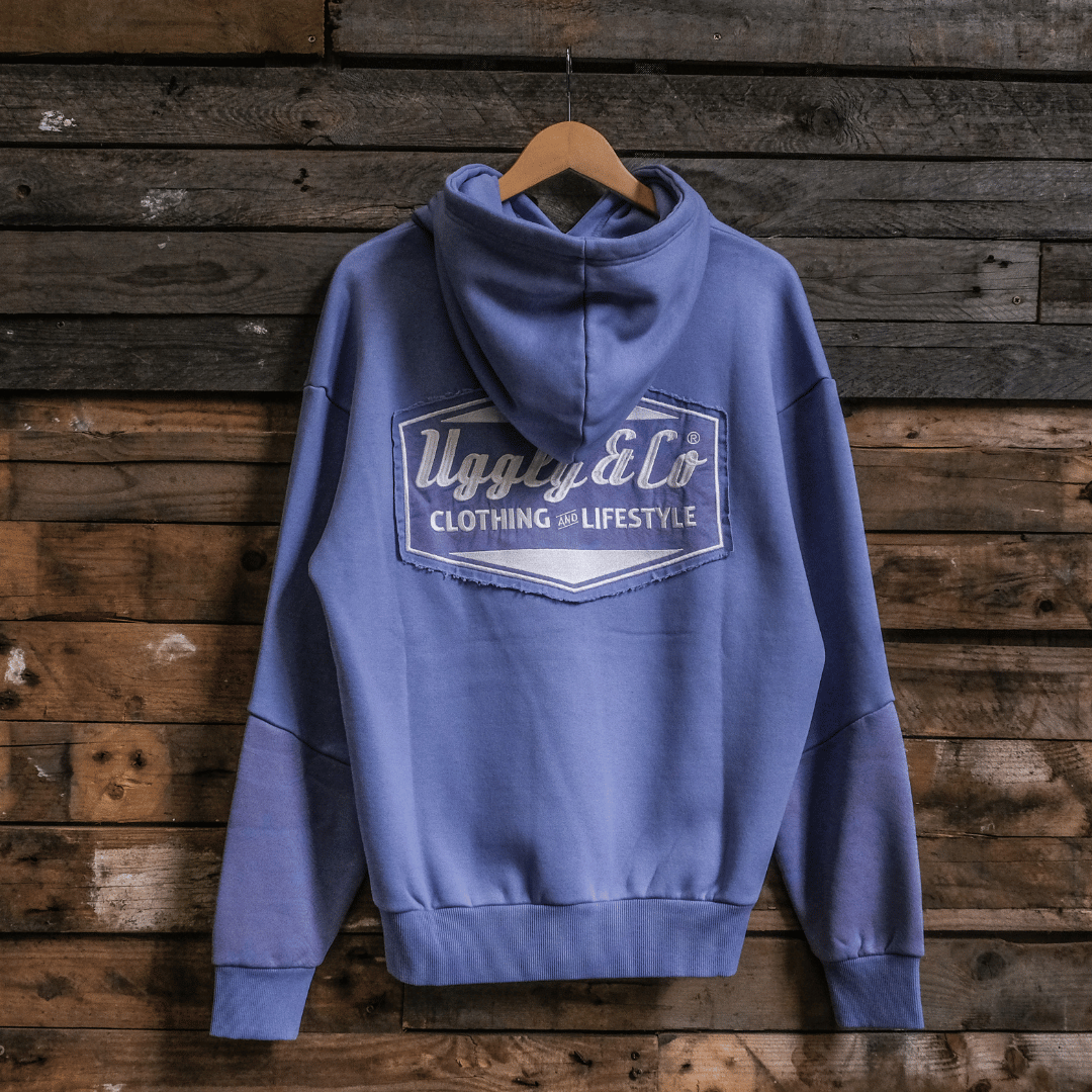 Uggly and Co Purple Surf Diamond Heavyweight Fleece Hoodie – Collection 3.0