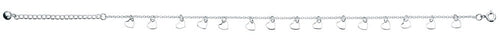 Gecko Jewellery Cut Out Heart Anklet – Sterling Silver Foot Chain