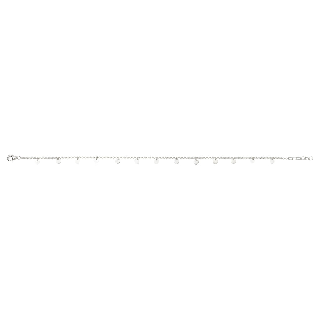 Gecko Jewellery Mini Disc Ankle Chain – Adjustable 23-25cm Anklet