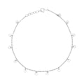 Gecko Jewellery Mini Disc Ankle Chain – Adjustable 23-25cm Anklet