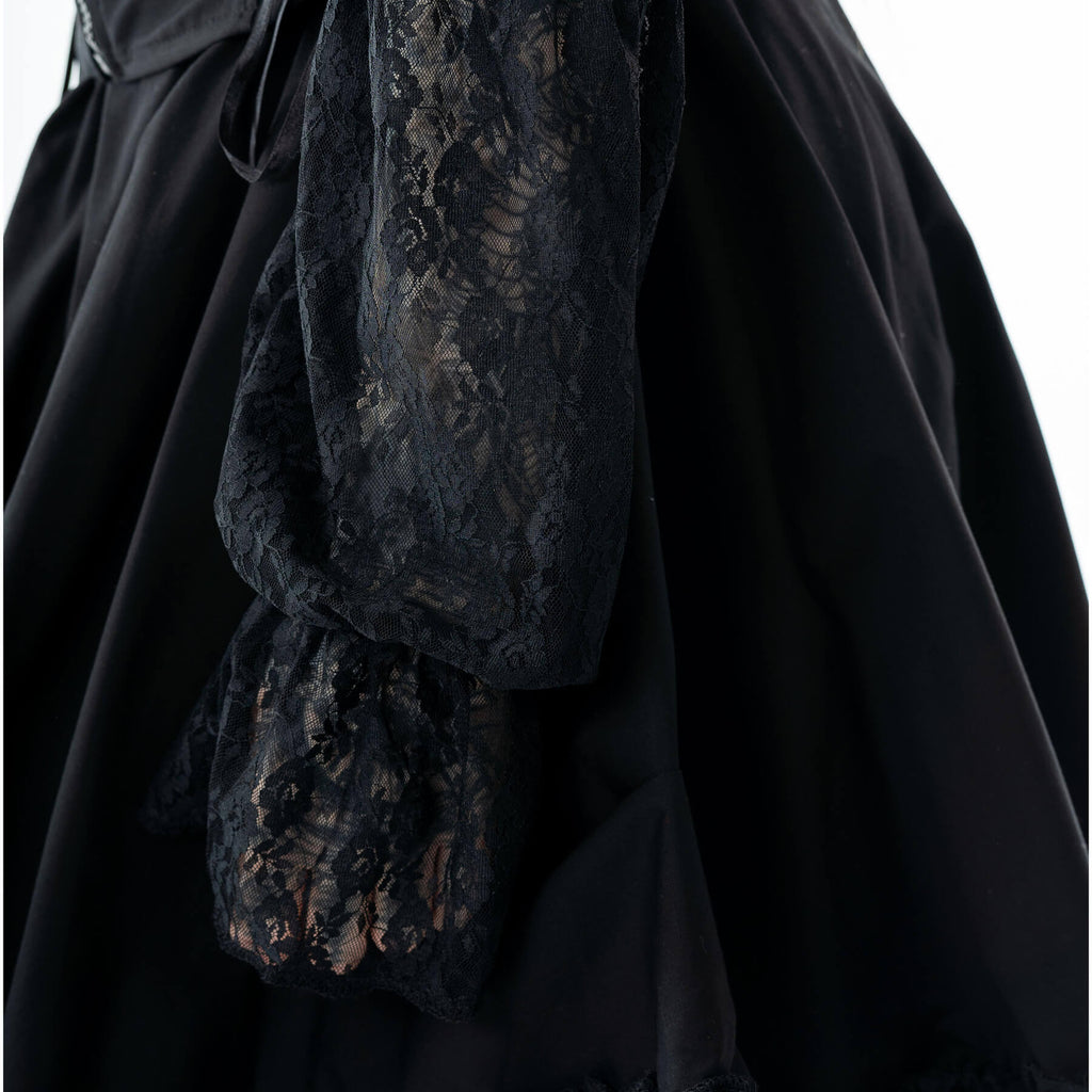 Poizen Industries Kabibi Black Off-Shoulder Lace Corset Dress