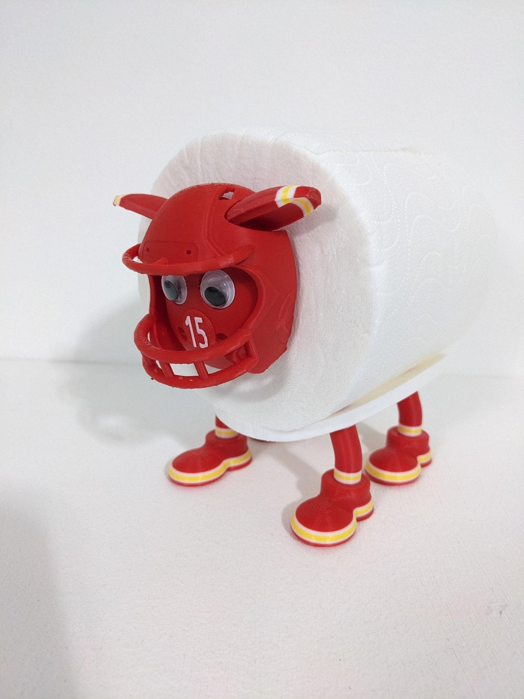 Kansas City Chiefs Sheep Toilet Roll Holder | Chaddyverse 3D Print