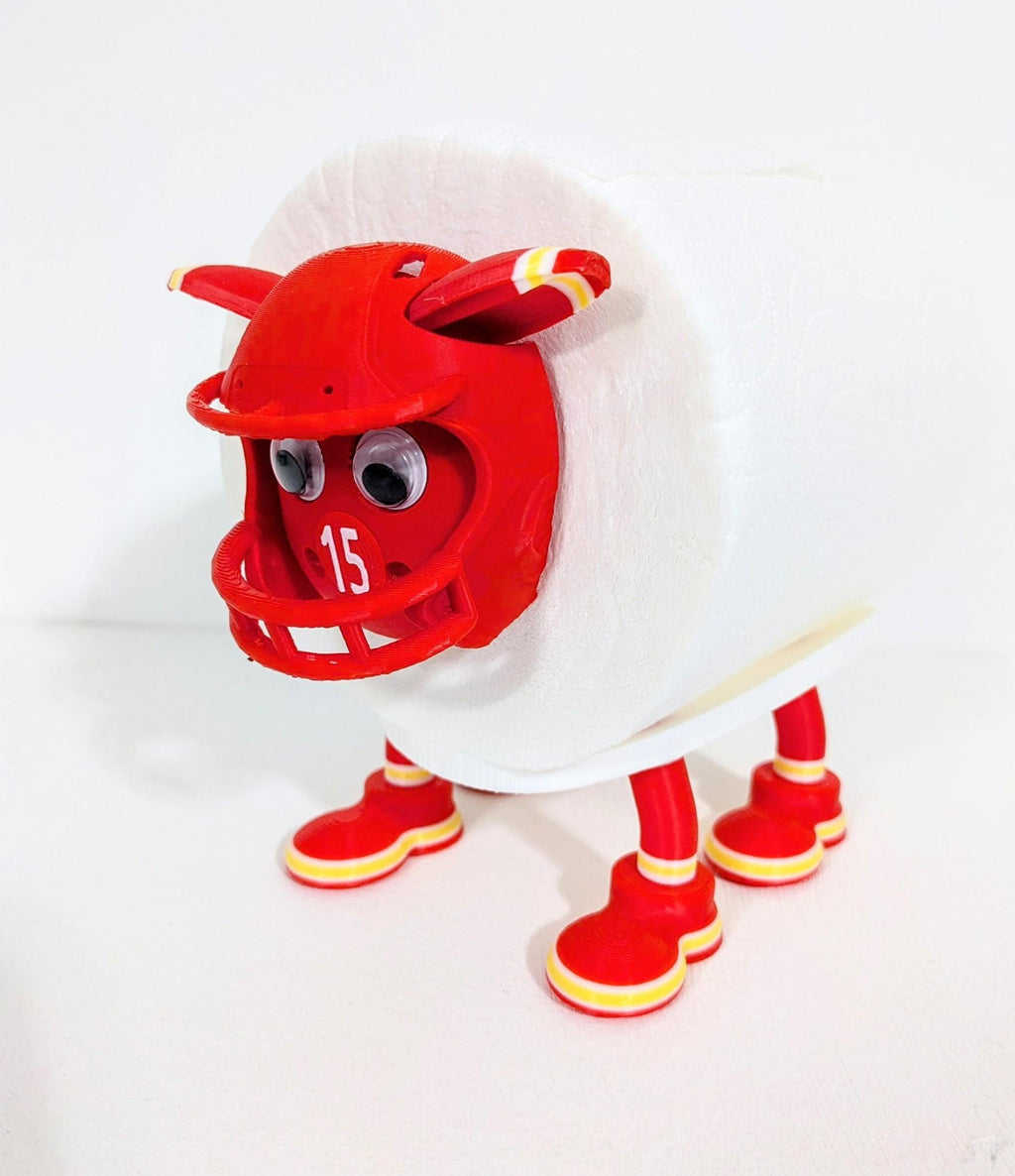 Kansas City Chiefs Sheep Toilet Roll Holder | Chaddyverse 3D Print