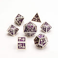 Warrior's Amulet | Solid Metal Dice | 7 Piece Set