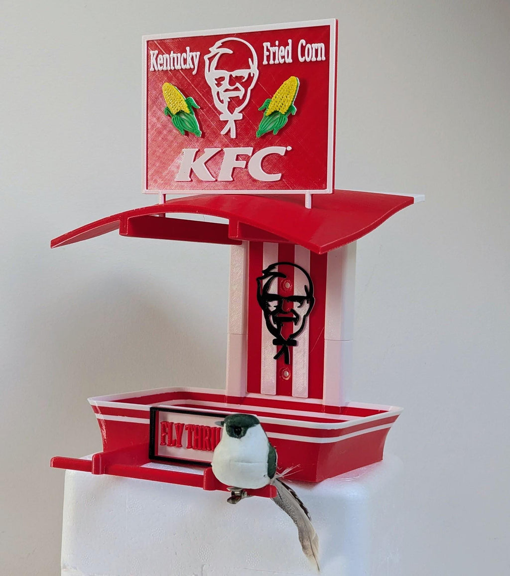 Chaddyverse KFC Novelty Bird Feeder – 3D Printed Garden Decor Station