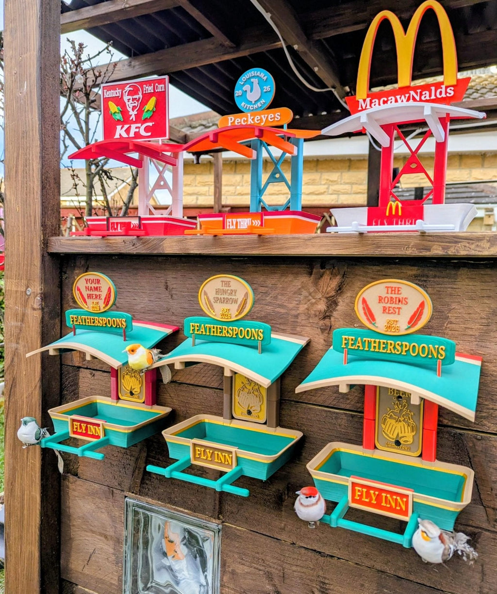 Chaddyverse KFC Novelty Bird Feeder – 3D Printed Garden Decor Station