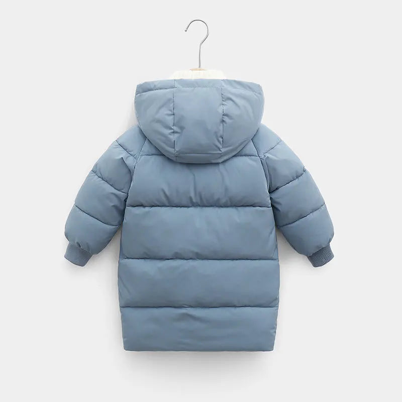 Kids Hooded Puffer Jacket, Thick Winter Cotton Coat for Boys & Girls (1–10 Years)