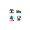 x Bubble-free stickers