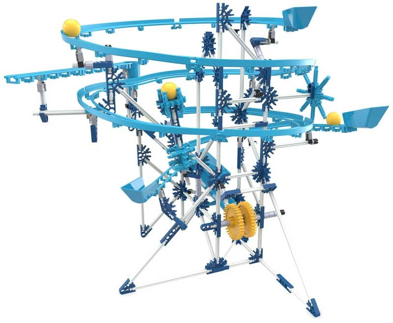 K'NEX Marble Run Coaster – Motorized 3-Model Building Set (500+ Pcs)