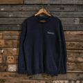 Uggly & Co Navy Knit Jumper – Heavyweight 100% Cotton Vintage Sweater