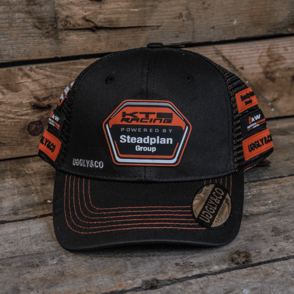 KTS Racing Trucker Hat – Uggly and Co Black & Orange Mesh Racing Cap